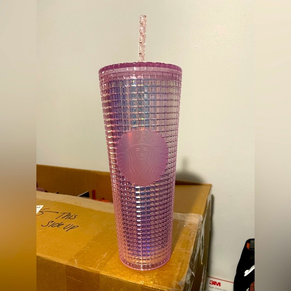 Limited Edition 2020 Starbucks 24oz Pink Disco Tumbler SKU# 011119474